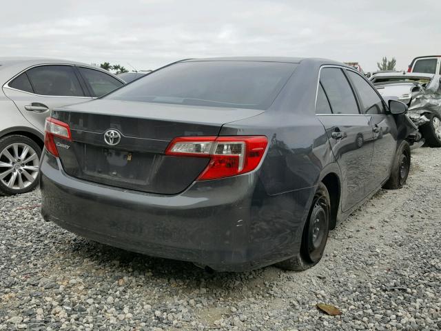 4T1BF1FK7CU602036 - 2012 TOYOTA CAMRY BASE GRAY photo 4