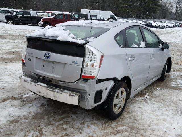 JTDKN3DU1A0061609 - 2010 TOYOTA PRIUS GRAY photo 4