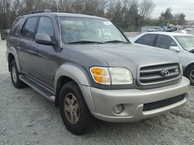 5TDZT34AX4S211874 - 2004 TOYOTA SEQUOIA SR GRAY photo 1