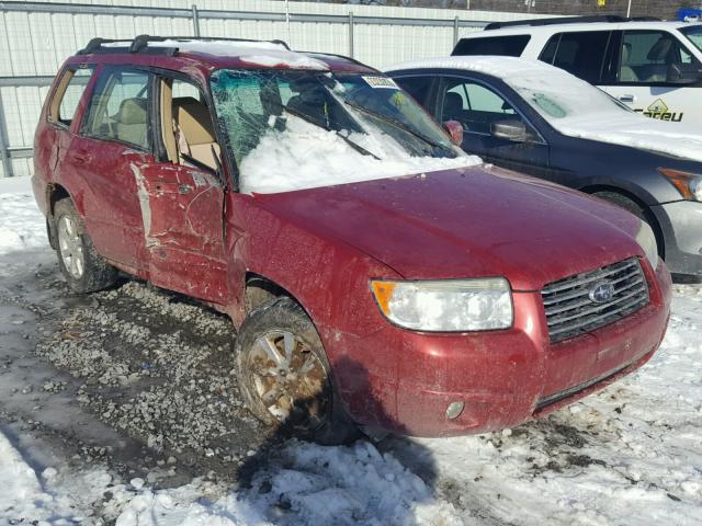 JF1SG65646H738050 - 2006 SUBARU FORESTER 2 RED photo 1