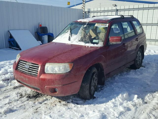 JF1SG65646H738050 - 2006 SUBARU FORESTER 2 RED photo 2