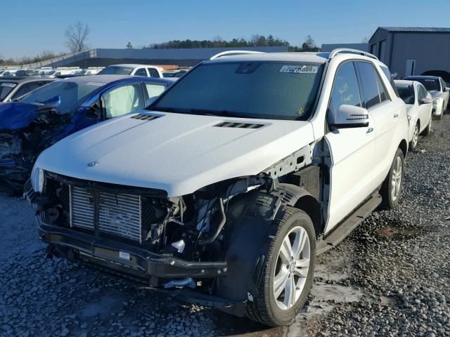 4JGDA0EB6FA497157 - 2015 MERCEDES-BENZ ML 250 BLU WHITE photo 2