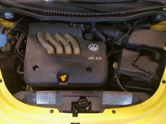 3VWBB61C6WM012557 - 1998 VOLKSWAGEN NEW BEETLE YELLOW photo 7