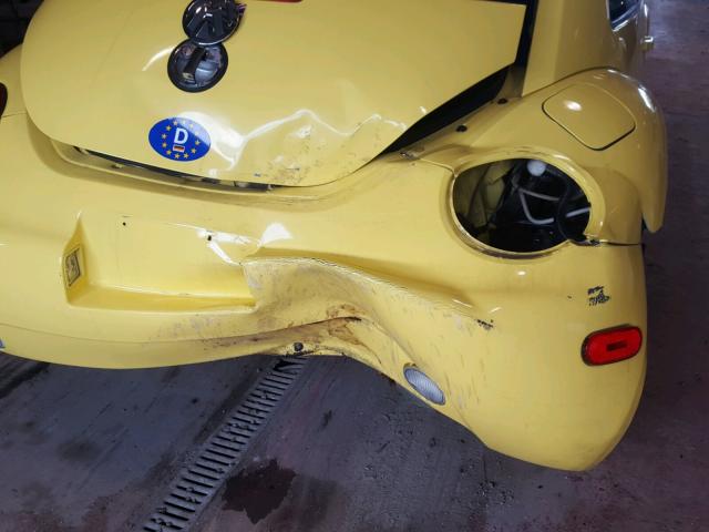 3VWBB61C6WM012557 - 1998 VOLKSWAGEN NEW BEETLE ყვითელი ფოტო 9