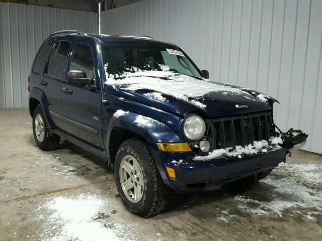 1J4GL48K47W566733 - 2007 JEEP LIBERTY SP BLUE photo 1