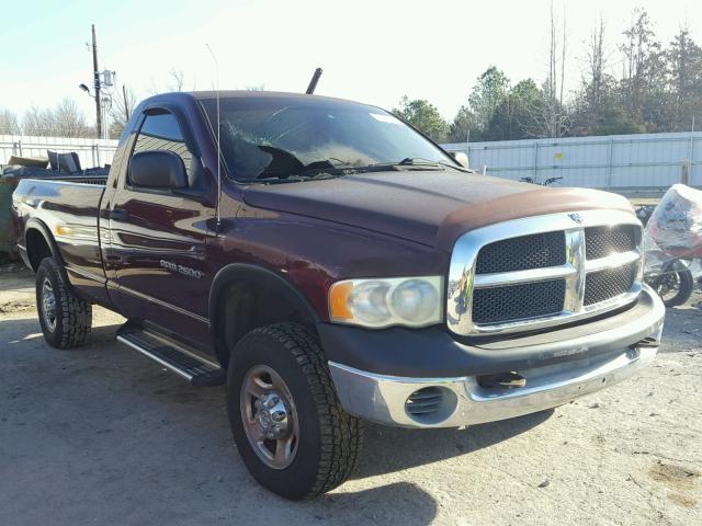 3D7KU26D23G720604 - 2003 DODGE RAM 2500 S MAROON photo 1