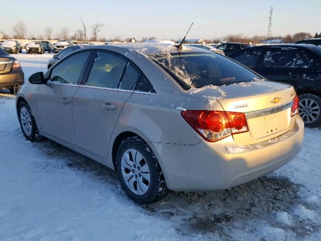 1G1PC5SH8C7159309 - 2012 CHEVROLET CRUZE LS BEIGE photo 3