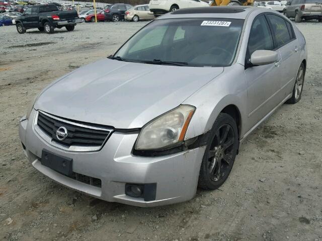 1N4BA41E78C809941 - 2008 NISSAN MAXIMA SILVER photo 2