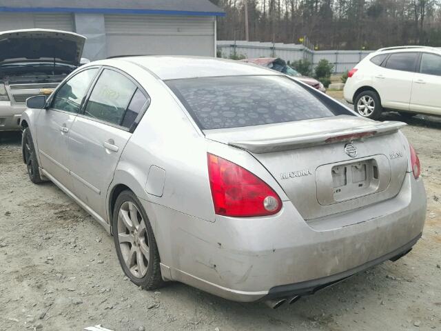 1N4BA41E78C809941 - 2008 NISSAN MAXIMA SILVER photo 3