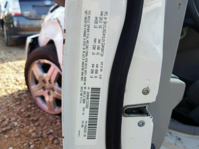 1B3HB48B17D233562 - 2007 DODGE CALIBER SX WHITE photo 10