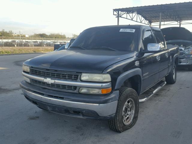 1GCGC13U11F164043 - 2001 CHEVROLET SILVERADO BLACK photo 2