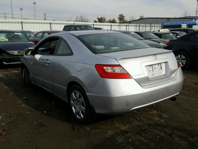 2HGFG12619H537421 - 2009 HONDA CIVIC LX SILVER photo 3