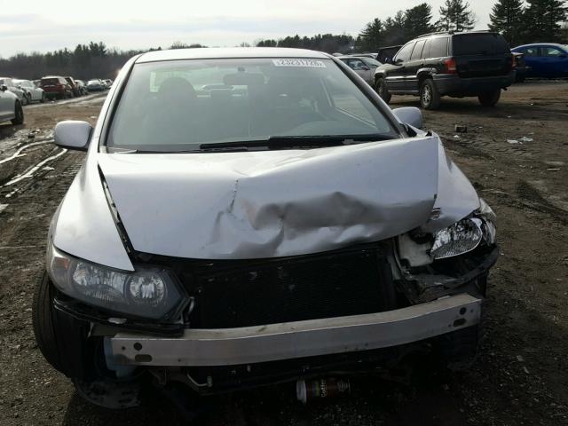 2HGFG12619H537421 - 2009 HONDA CIVIC LX SILVER photo 9