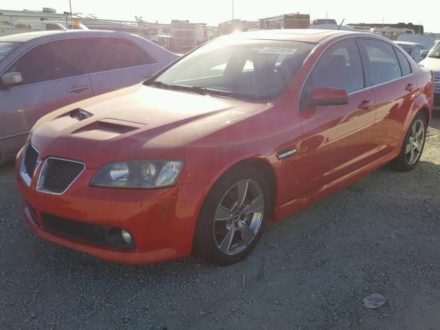 6G2ER57708L129272 - 2008 PONTIAC G8 RED photo 2