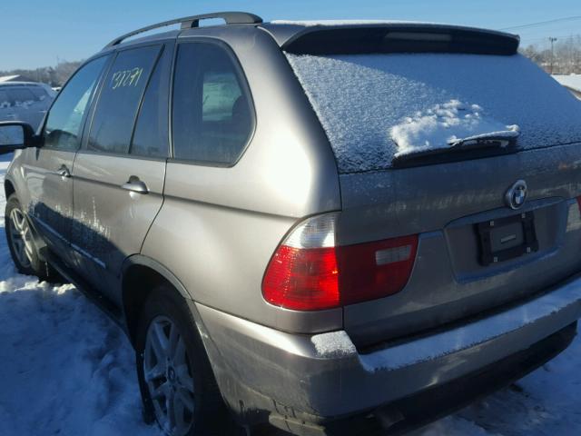 5UXFA13575LY05745 - 2005 BMW X5 3.0I GRAY photo 3