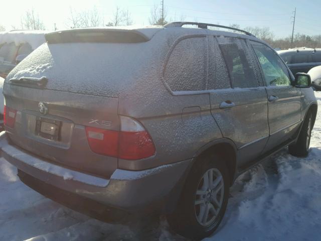 5UXFA13575LY05745 - 2005 BMW X5 3.0I GRAY photo 4