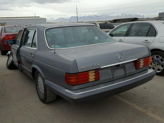 WDBCA35E3KA480613 - 1989 MERCEDES-BENZ 420 SEL SILVER photo 3