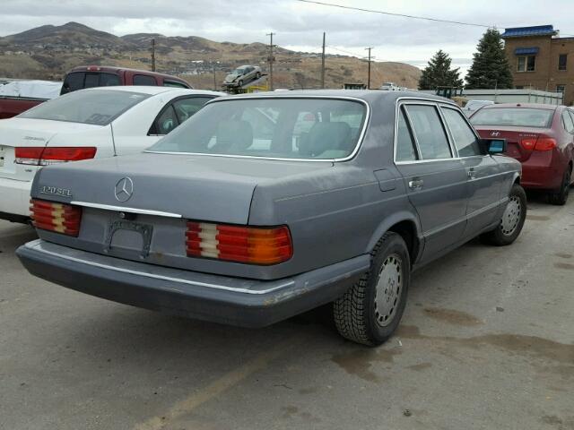 WDBCA35E3KA480613 - 1989 MERCEDES-BENZ 420 SEL SILVER photo 4