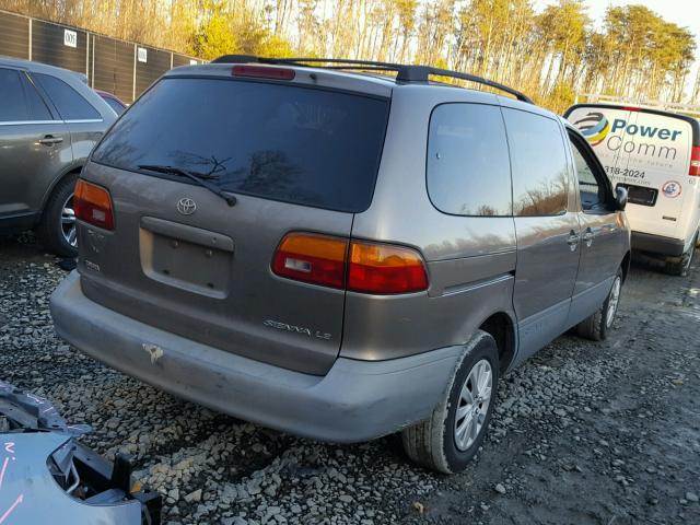 4T3ZF13C5XU162682 - 1999 TOYOTA SIENNA LE GOLD photo 4