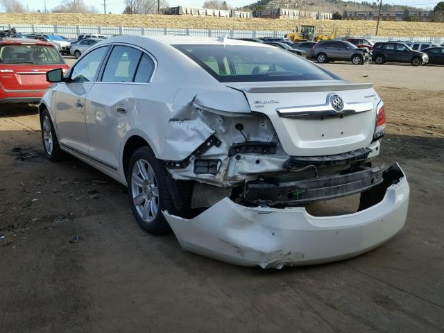 1G4GD5GD5BF302890 - 2011 BUICK LACROSSE C WHITE photo 3