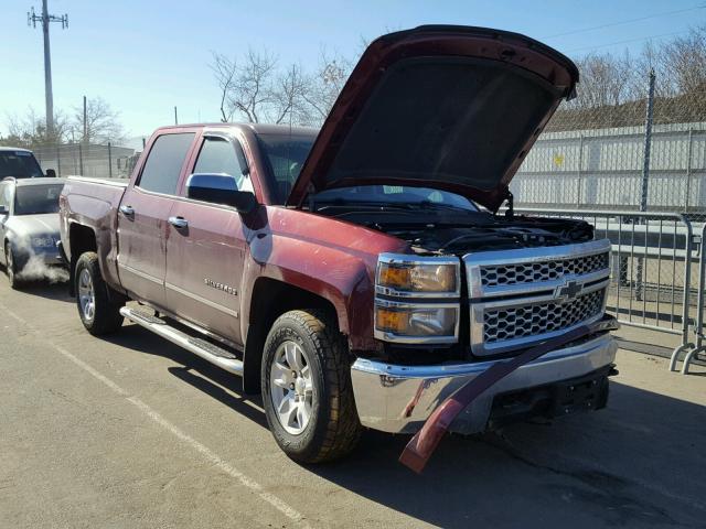 3GCUKREC6EG264684 - 2014 CHEVROLET SILVERADO MAROON photo 1