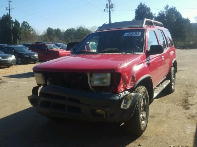 5N1ED28T5YC513576 - 2000 NISSAN XTERRA XE RED photo 2