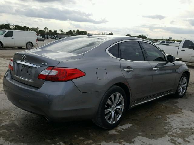 JN1BY1AP3DM511769 - 2013 INFINITI M37 GRAY photo 4