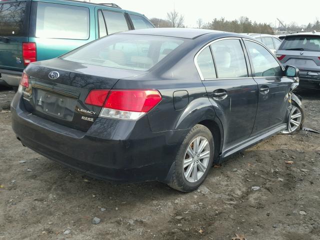 4S3BMBE65A3237668 - 2010 SUBARU LEGACY 2.5 BLACK photo 4