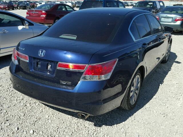 1HGCP2F71BA117125 - 2011 HONDA ACCORD EX BLUE photo 4