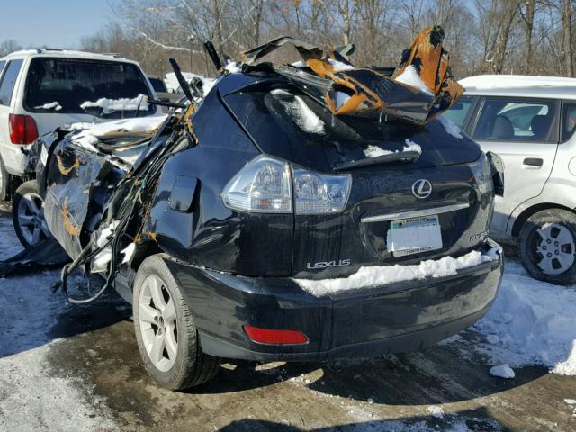 2T2HA31U96C104595 - 2006 LEXUS RX 330 BLACK photo 3