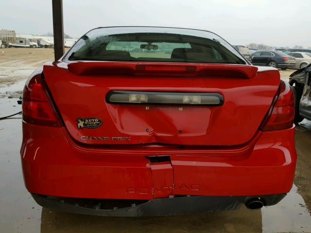 2G2WP552381102541 - 2008 PONTIAC GRAND PRIX Qırmızı foto 9