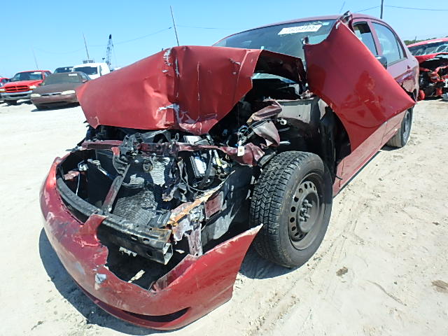 1NXBR32E08Z978684 - 2008 TOYOTA COROLLA CE RED photo 2