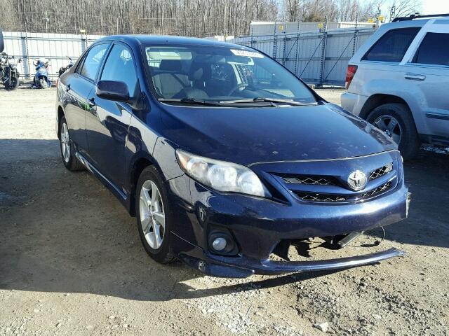 2T1BU4EE1BC669072 - 2011 TOYOTA COROLLA BA BLUE photo 1