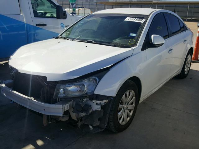 1G1PF5S92B7184107 - 2011 CHEVROLET CRUZE LT WHITE photo 2