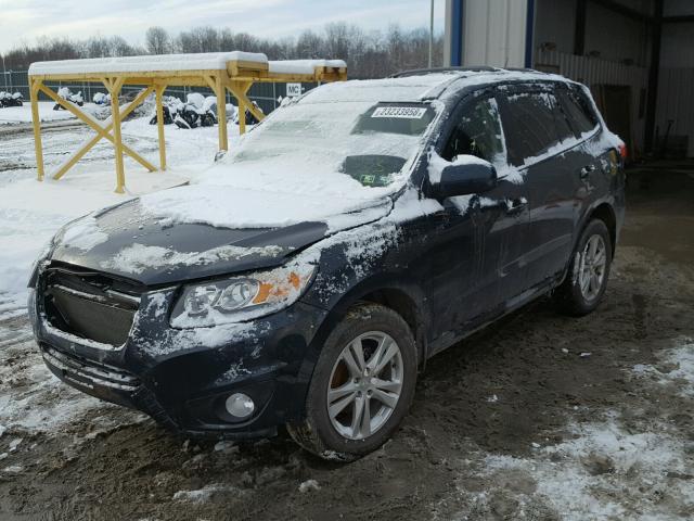 5XYZHDAG3CG097339 - 2012 HYUNDAI SANTA FE S BLUE photo 2