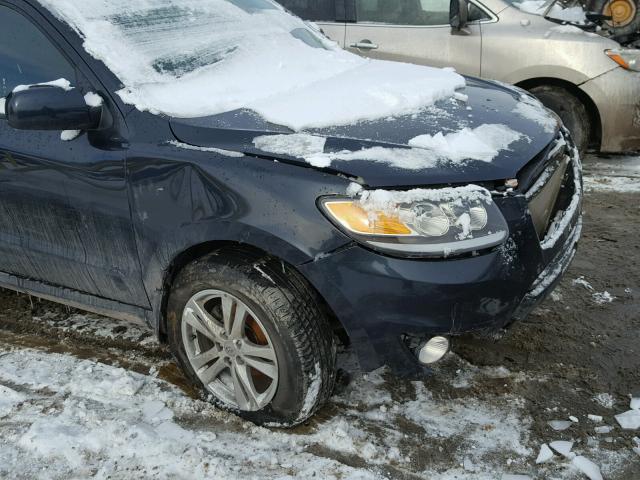 5XYZHDAG3CG097339 - 2012 HYUNDAI SANTA FE S BLUE photo 9