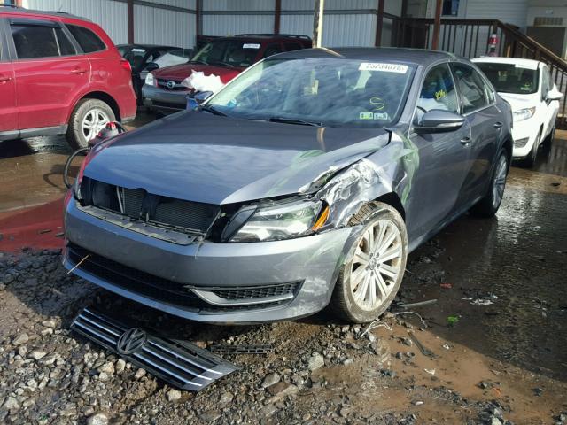 1VWBP7A34CC102598 - 2012 VOLKSWAGEN PASSAT SE GRAY photo 2