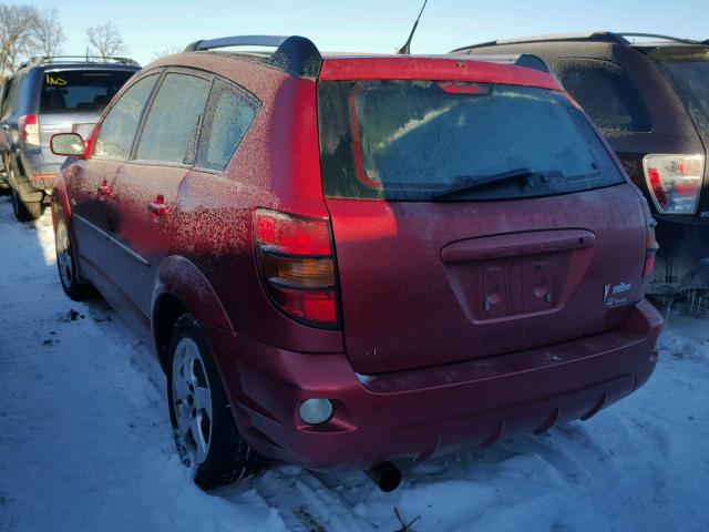 5Y2SL66875Z445466 - 2005 PONTIAC VIBE RED photo 3