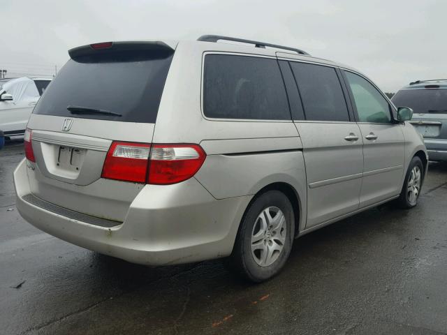 5FNRL387X6B459998 - 2006 HONDA ODYSSEY EX SILVER photo 4