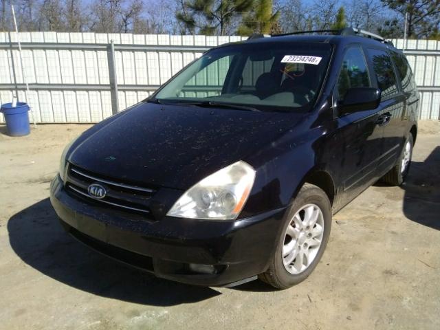 KNDMB233286194794 - 2008 KIA SEDONA EX BLACK photo 2