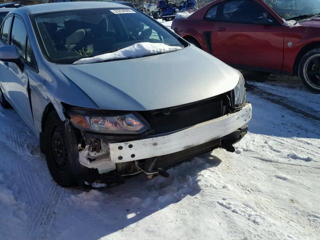 19XFB2F55CE029279 - 2012 HONDA CIVIC LX SILVER photo 9