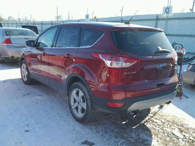 1FMCU0G9XEUE01234 - 2014 FORD ESCAPE SE MAROON photo 3