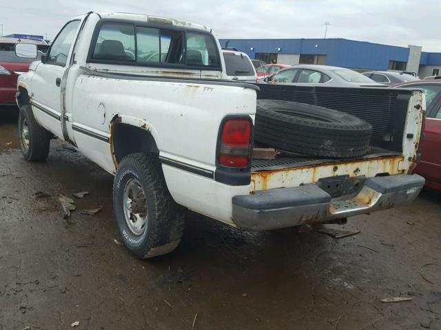 1B7KF26Z8VJ504385 - 1997 DODGE RAM 2500 WHITE photo 3