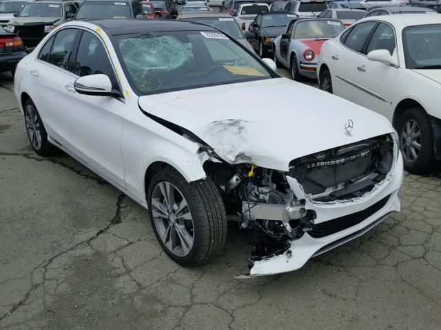 55SWF4JB5GU171028 - 2016 MERCEDES-BENZ C 300 WHITE photo 1