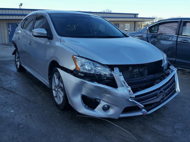 3N1AB7APXEY258299 - 2014 NISSAN SENTRA S SILVER photo 1