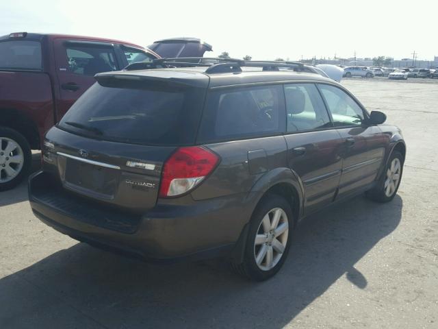 4S4BP61C887316390 - 2008 SUBARU OUTBACK 2. BROWN photo 4