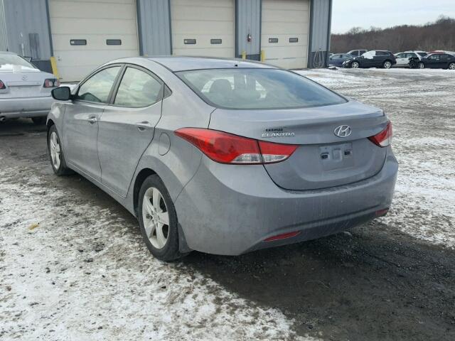 KMHDH4AE9DU976235 - 2013 HYUNDAI ELANTRA GL GRAY photo 3