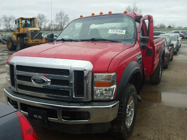 1FTSF21Y58EC85672 - 2008 FORD F250 SUPER RED photo 2