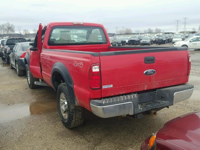 1FTSF21Y58EC85672 - 2008 FORD F250 SUPER RED photo 3