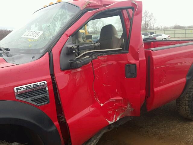 1FTSF21Y58EC85672 - 2008 FORD F250 SUPER RED photo 9